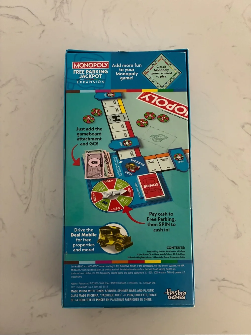Monopoly Free Parking Jackpot Expansion Game Hasbro New
